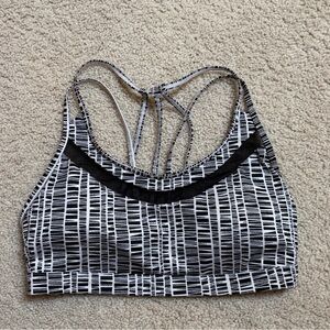 Victoria's Secret Black and White Patterned Sports Bra